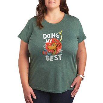 Plus Size Dr. Seuss The Grinch "Doing My Best" Graphic Tee