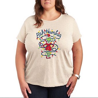 Plus Size Dr. Seuss The Grinch "Bah Humbug" Graphic Tee