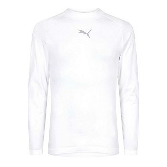 Puma Mens Logo Crew Neck Fitted Base Layer Top