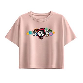 Girls 7-16 Coco Sugar Skull Floral Boxy Tee