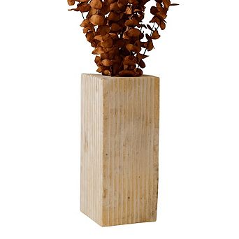 Ataca Marble Ribbed Vase