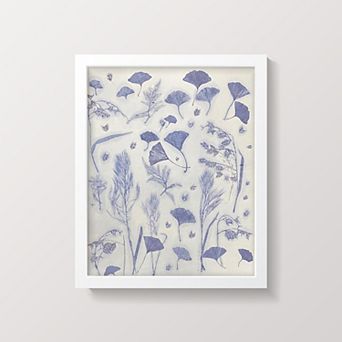 Framed Print Monotype Pressed Botanical
