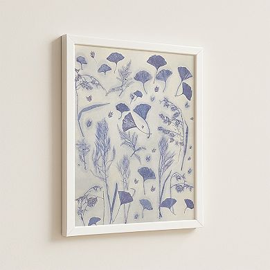 Framed Print Monotype Pressed Botanical