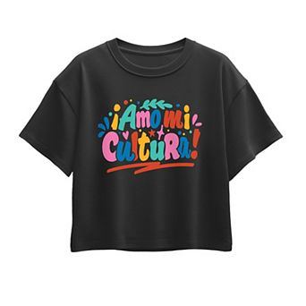 Girls 7-16 “¡Amo mi cultura!” Boxy Tee