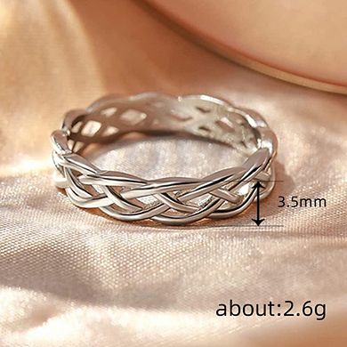 Celtic Knot Eternity Band Ring Classic Stackable Rings