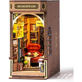 Rolife DIY Book Nook Kit 3D Wooden Puzzles for Adults 8.6" Bookstore Miniature Kit