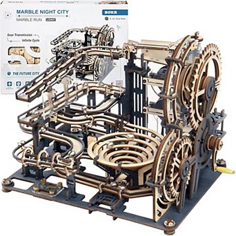 ROKR 3D The Last City (With Automatic Ascent Set) Puzzles Building Marble Run Model Kits