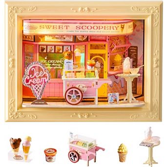 Rolife Sweet Scoopery Ice Cream DIY Creative Frame 3D Wall-Mountable Building Set