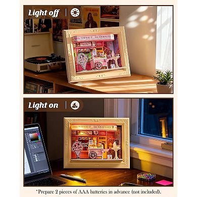 Rolife Sweet Scoopery Ice Cream DIY Creative Frame 3D Wall-Mountable Building Set