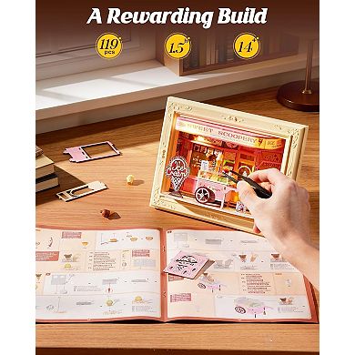 Rolife Sweet Scoopery Ice Cream DIY Creative Frame 3D Wall-Mountable Building Set