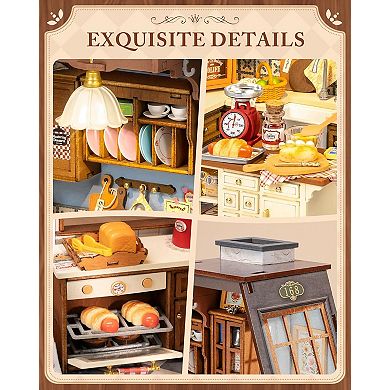 Rolife Handmade Puzzles Kit DG172 Baking Kitchen Model Kit 3D Wooden DIY Miniature House