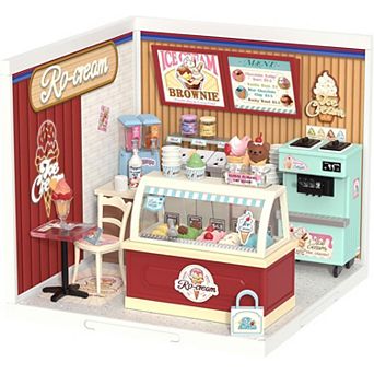 Rolife Super Creator Series, DIY Mini Ice Cream Store Dollhouse House Kit