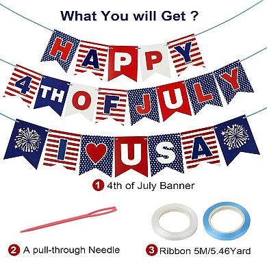 Patriotic USA Party Banner