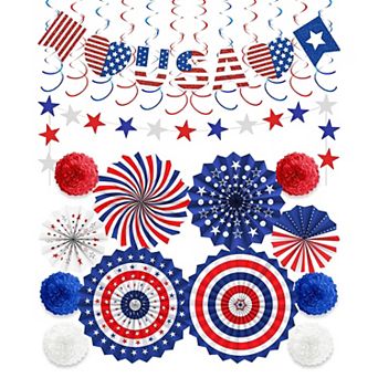 Patriotic Hanging Decor Set