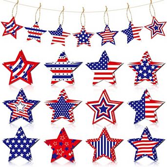 24 pc Patriotic Star Decor Set