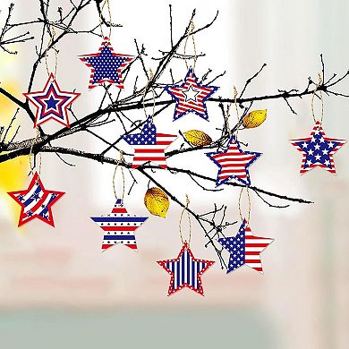 24pc Patriotic Star Decor Set
