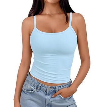 Women's Stretchy Crop Tank Top