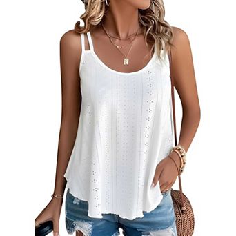 Embroidered Sleeveless Top