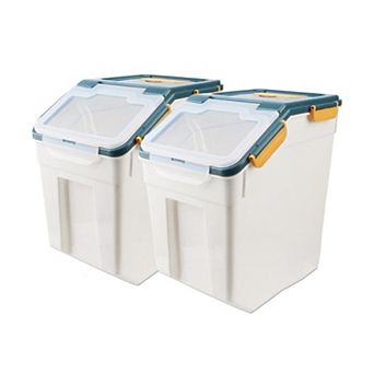 2 pc 50LB Airtight Storage Bins