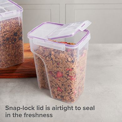 2PK Airtight Cereal Dispenser 22.8 Cup