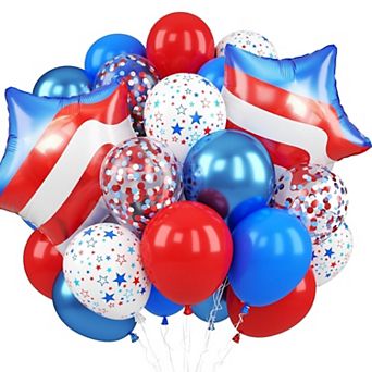Patriotic Confetti Balloon Set 12inch