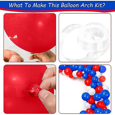 130PCS Patriotic Balloon Garland Kit
