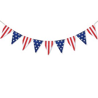 USA Stars & Stripes Banner Garland