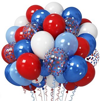 Red White Blue Balloons Decor Set