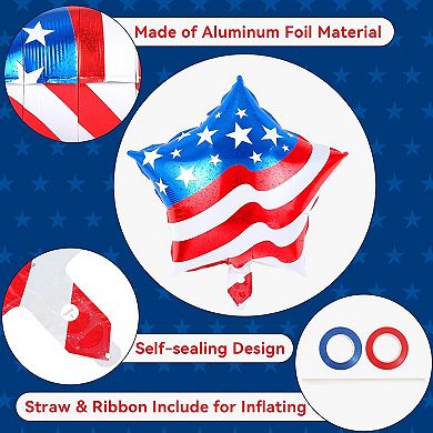 24PCS Patriotic Star Balloon Set