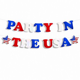 USA Foil Banner 5FT Patriotic Decor