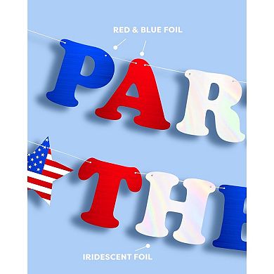 USA Foil Banner 5FT Patriotic Decor