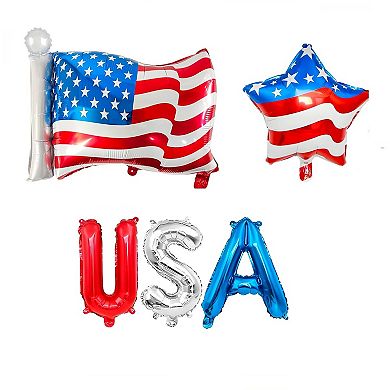 USA Patriotic Balloon Decor Set