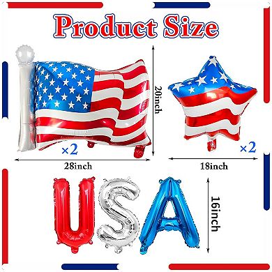 USA Patriotic Balloon Decor Set