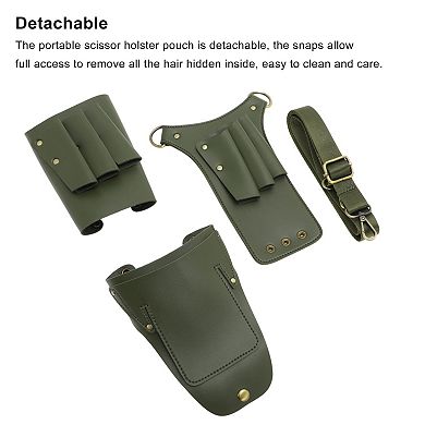 Professional Barber Waist Bag, Durable & Adjustable Salons Tool Pouchs Army Green NO SIZE