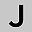 Silver Tone Letter J