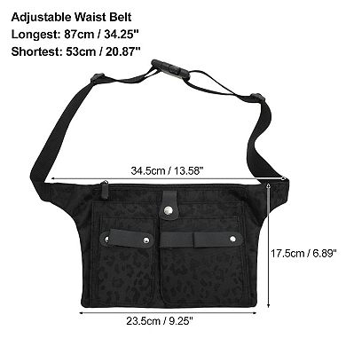 Barber Canvas Waist Pouch, Professional Hairdressing Tools Storage