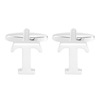 Initial Cufflinks, Classic Alphabet Copper Men Cuff Links with Box for Weddings Business Party