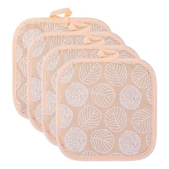Pot Holders Heat Resistant Trivets Non Slip Hot Pads for Countertops 4 pc 6.7x6.7in