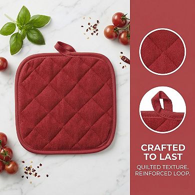 Pot Holders Polyester Heat Resistant Trivets Non Slip Hot Pads 2 Pcs 6.5x6.5in