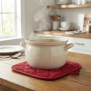 Pot Holders Polyester Heat Resistant Trivets Non Slip Hot Pads 2 Pcs 6.5x6.5in