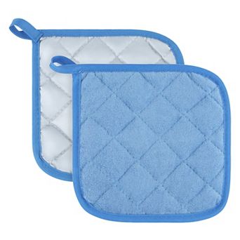 Pot Holders Polyester Heat Resistant Trivets Non Slip Hot Pads 2 pc 6.5x6.5in