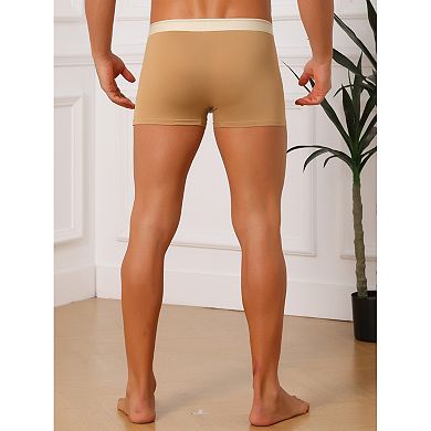 Men's 3 Pack Boxer Briefs Solid Color Classic Breathable Daily Underwear