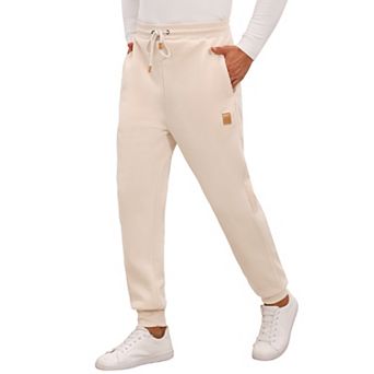 Men's Casual Solid Color Drawstring Elastic Waist Comfortable Gym Jogger Pants