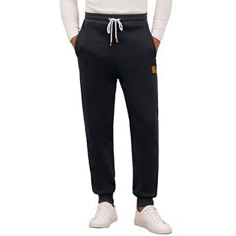 Men's Casual Solid Color Drawstring Elastic Waist Comfortable Gym Jogger Pants