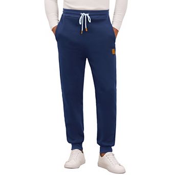 Men's Casual Solid Color Drawstring Elastic Waist Comfortable Gym Jogger Pants