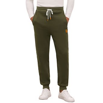 Men's Casual Solid Color Drawstring Elastic Waist Comfortable Gym Jogger Pants