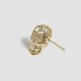 DAY OF THE DEAD SKULL STUD (ONE EARRING ONLY)