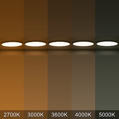 C Cattleya 32-Inch White Dimmable LED Ceiling Light Flush Mount