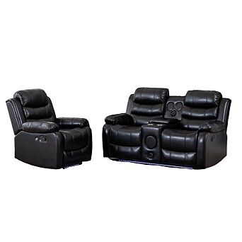 2 pc Manual Recline Functional Sofa Set