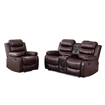 2 pc Manual Recline Functional Sofa Set